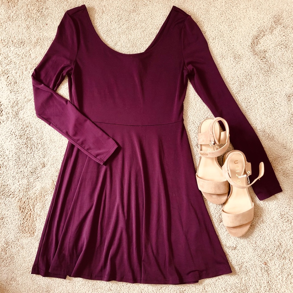 H&M Maroon Cocktail Dress